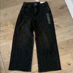 American Eagle Outfitters Black Wide Leg Jeans